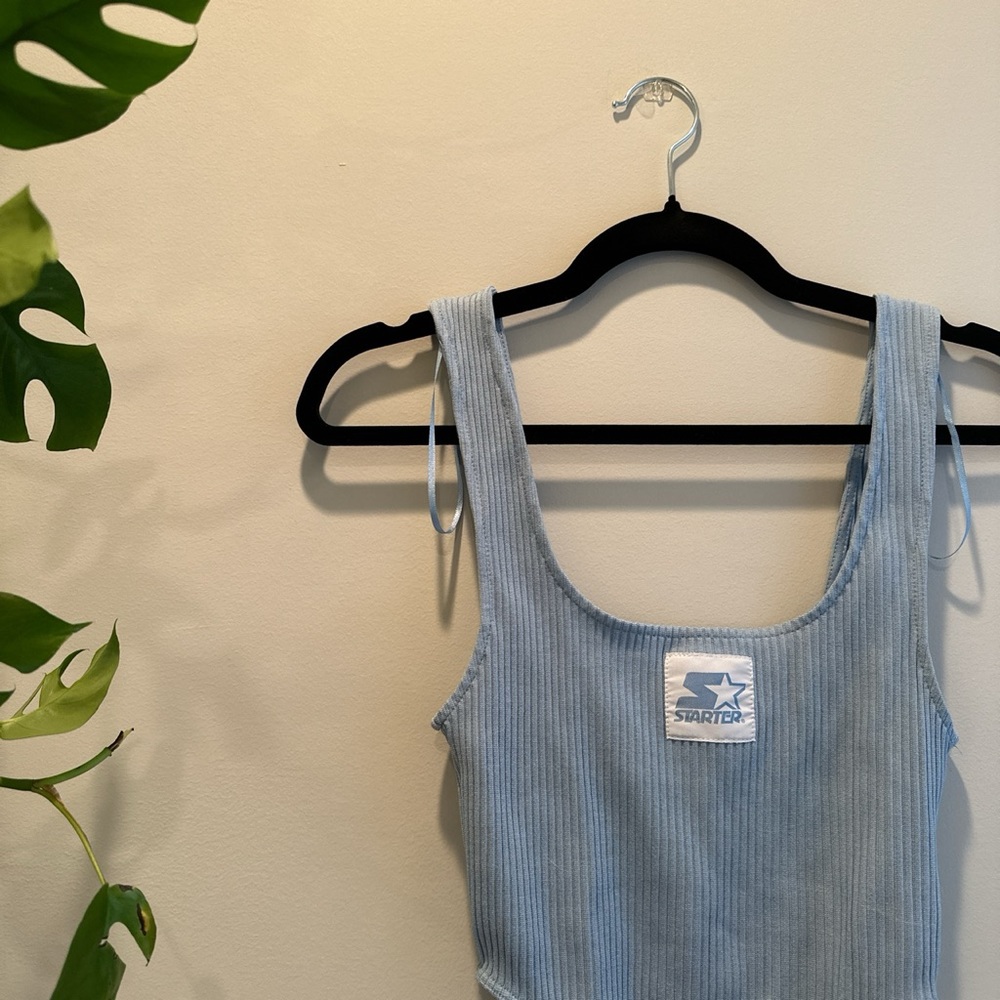 Baby Blue Zara / Starter Bodysuit, high leg cut, NWT size M